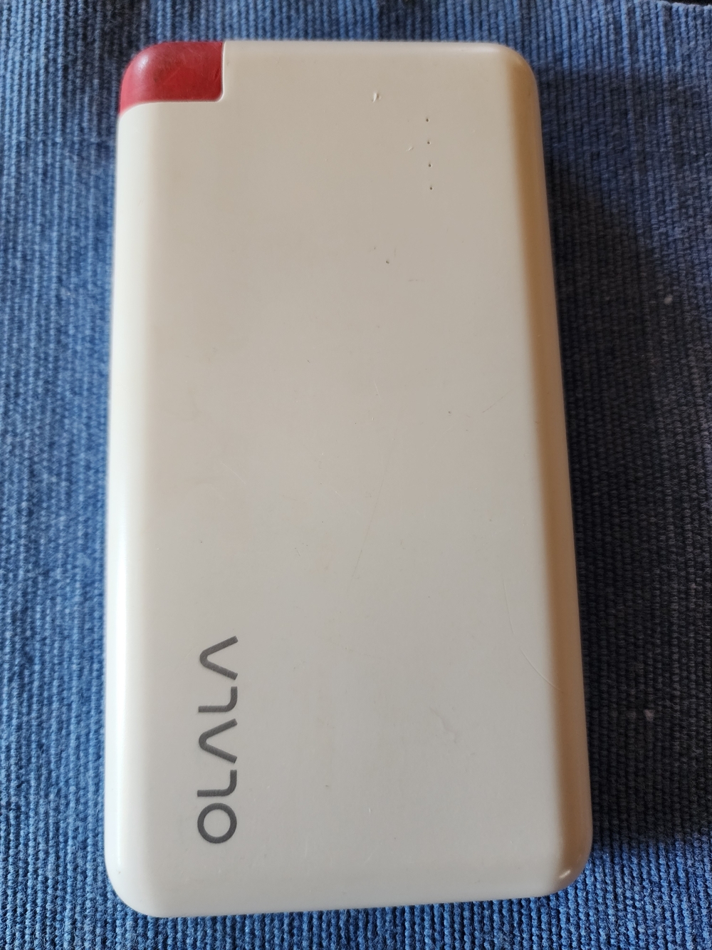 White & Red Portable Power Bank Charger